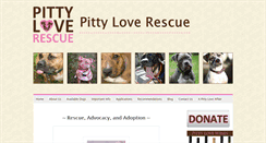 Desktop Screenshot of pittyloverescue.org