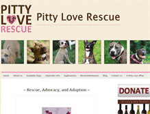Tablet Screenshot of pittyloverescue.org
